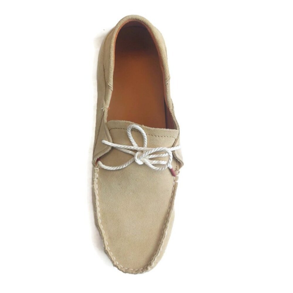 Olukai KA'A DRIVER Mens Sz 10.5 Italian Suede Leather Casual Loafers Golden Sand - Picture 2 of 9